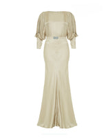 30s Siren Evening Gown - Oyster