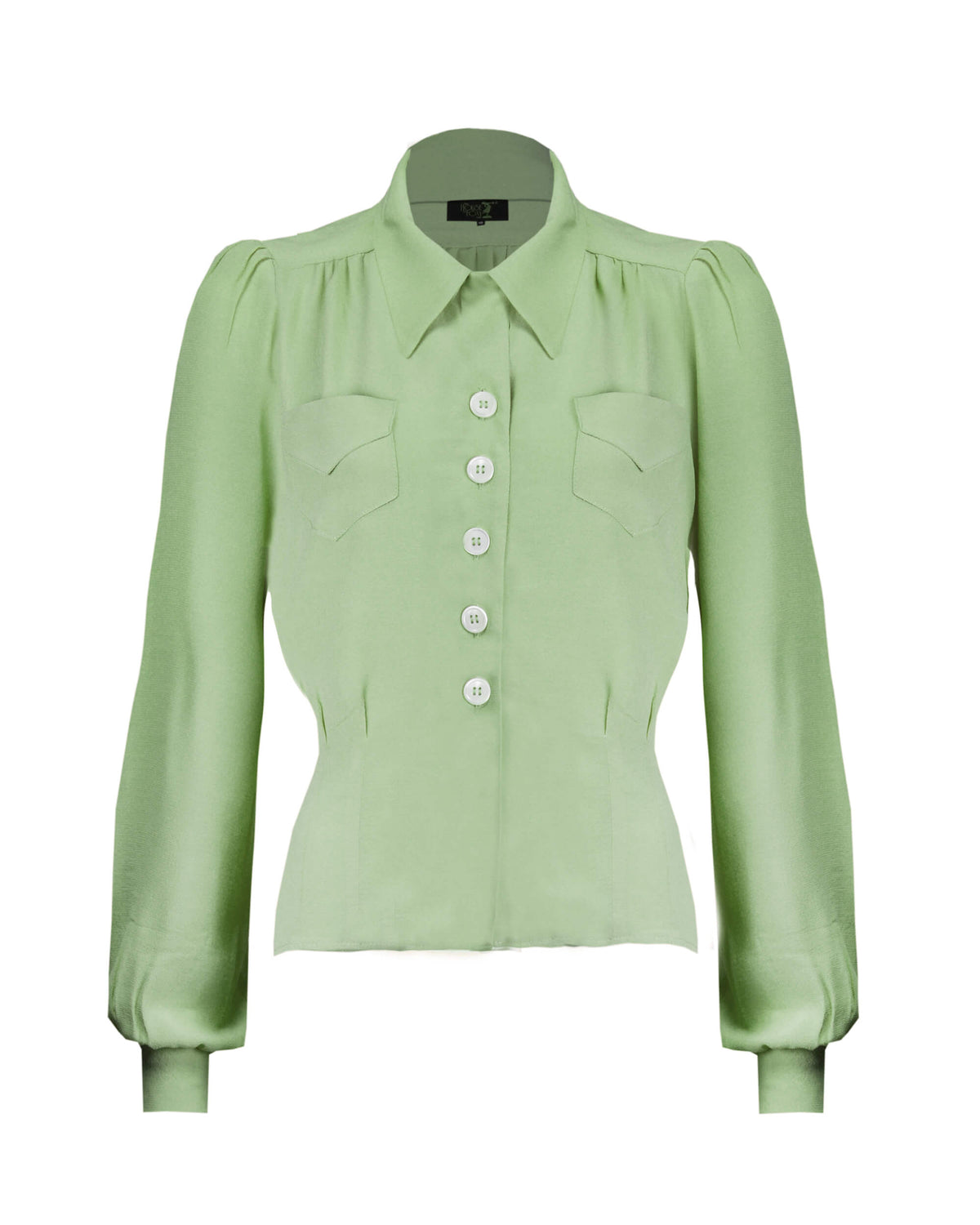 40s Sweetheart Blouse - Pistachio – House of Foxy