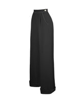 1940s Hepburn Pleated Trousers - Black