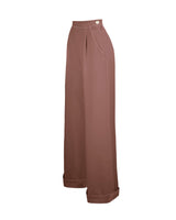 1940s Hepburn Pleated Trousers - Warm Taupe