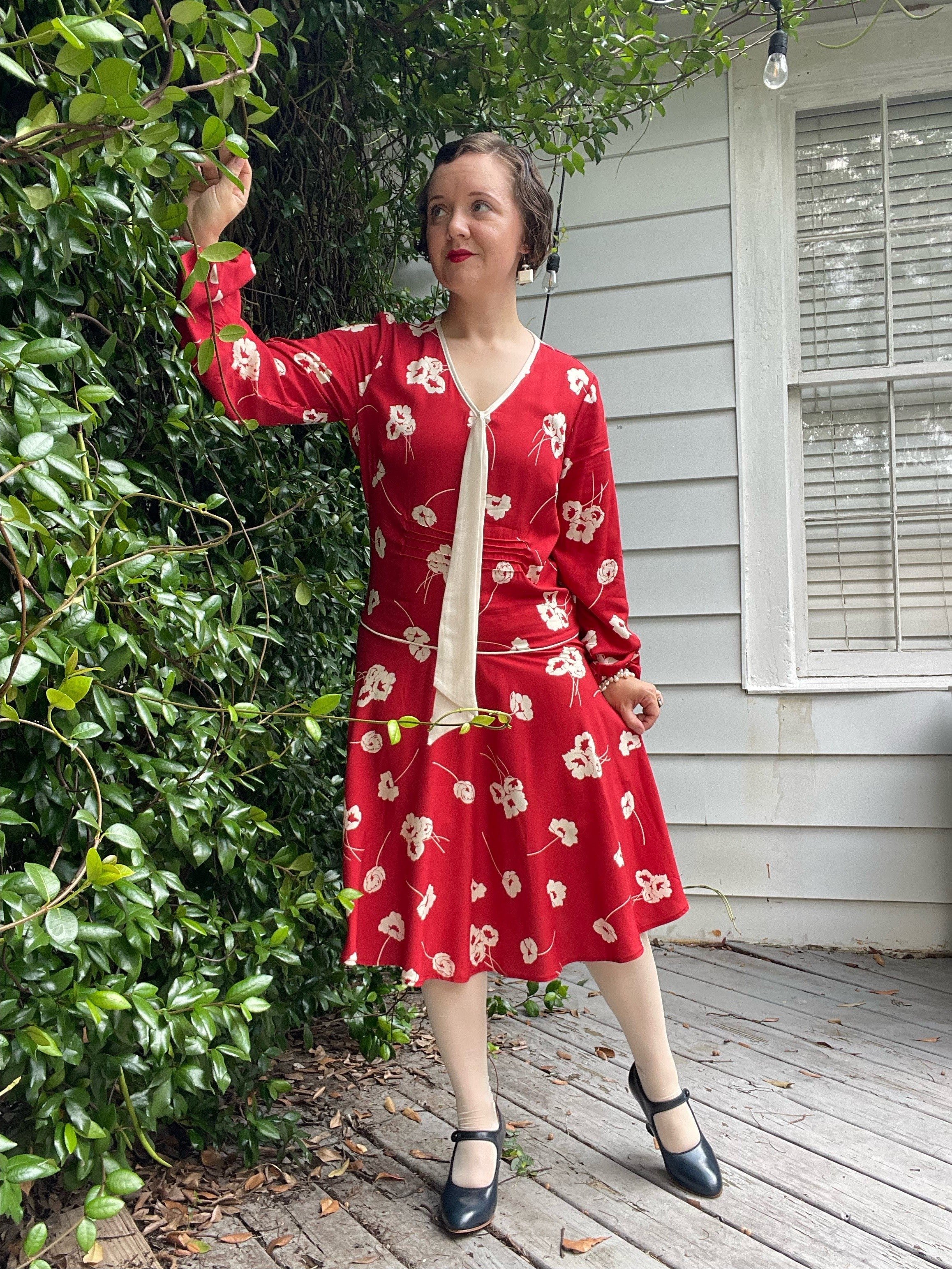 20s Nellie Dress - Ruby Bloom