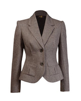 1930s Tailored Jacket - Brown Herringbone