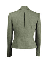 1930s Tailored Jacket - Olive Herringbone