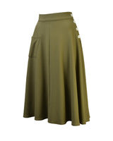 40s Whirlaway Skirt - Khaki