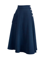 1940s Whirlaway Skirt - Navy