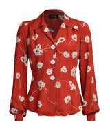 40s Victory Blouse - Ruby Bloom