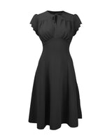 40s Grable Tea Dress - Black