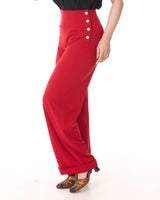 1940s Swing Trousers - Red