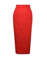 Retro 50s Pencil Skirt - Red