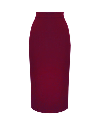 50s Perfect Pencil Skirt - Wine – House of Foxy