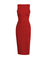 Retro Audrey Dress - Red