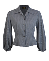 1950s Lola Blouse in Smoke Check