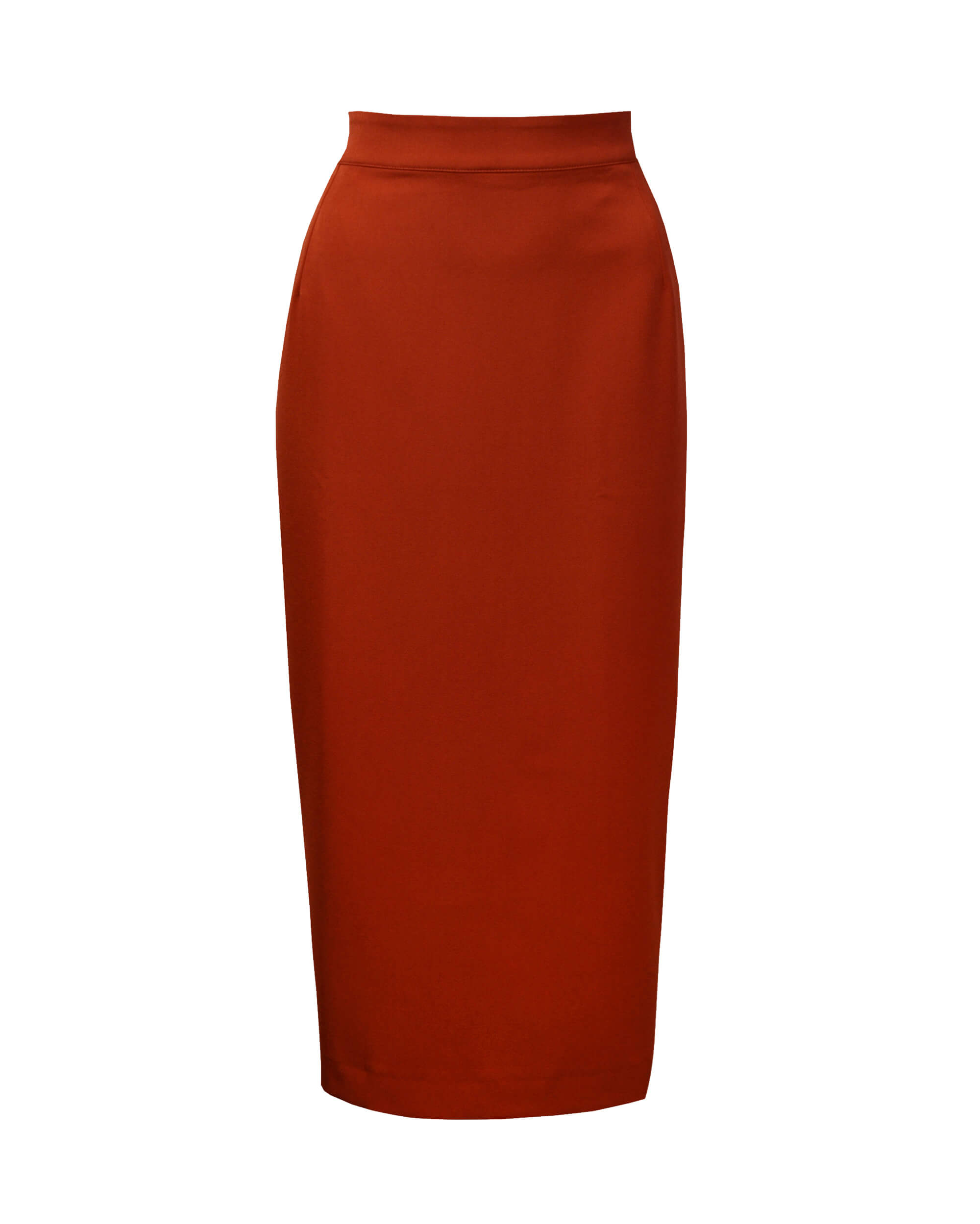 1950s red shop pencil skirt