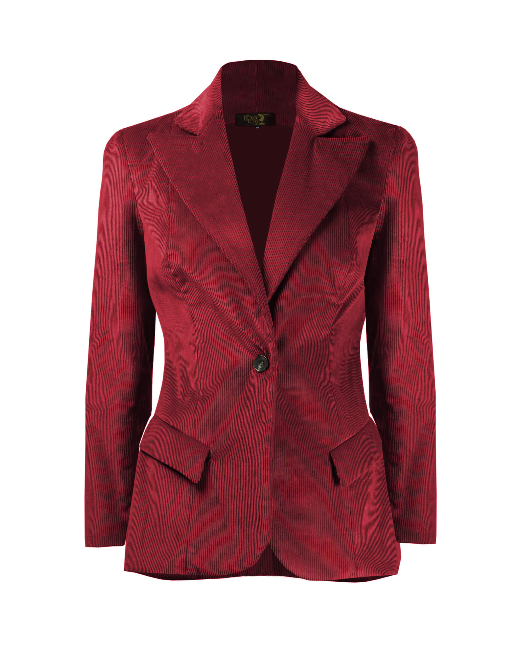 Dark red corduroy jacket best sale