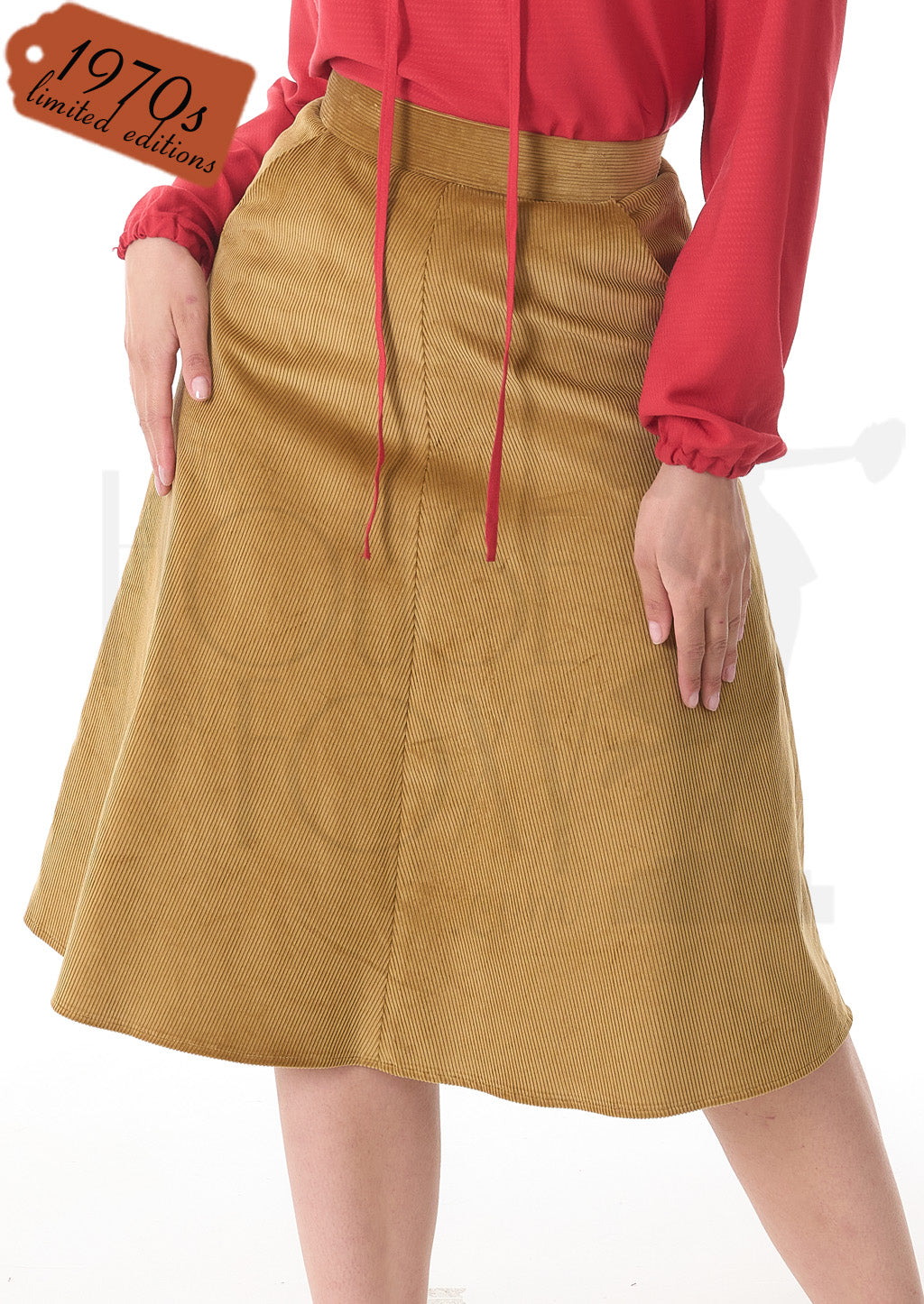 1970s 2025 corduroy skirt