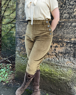 Landgirl Breeches - Deep Olive Corduroy