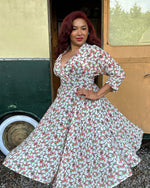 50s Grace Dress - Beautyberry