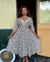 50s Grace Dress - Beautyberry