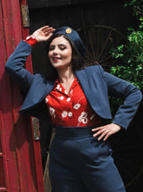 1940s Rosie Bolero - Airforce