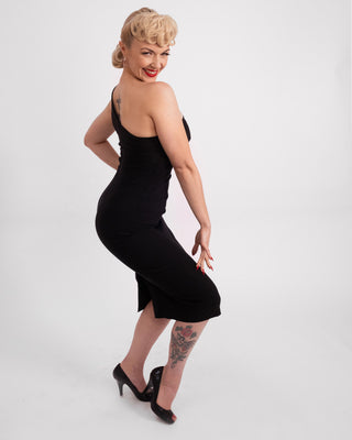 Norma Wiggle Dress in Black