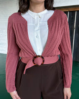 1940s Datemaker Cardigan - Vintage Rose