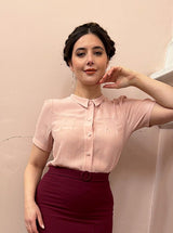 1930s Bonnie Blouse - Blush