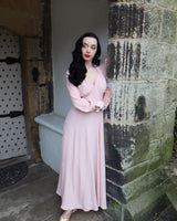 40s 'Marian' Midi Dress - Blush Pink