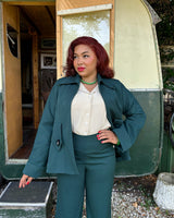 1940s/50s Swing Coat in Racing Green