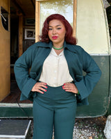 1940s/50s Swing Coat in Racing Green