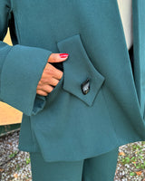 40s/50s Swing Coat in Racing Green