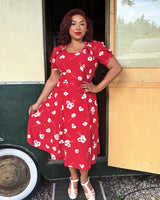 40s Homefront Tea Dress - Ruby Bloom