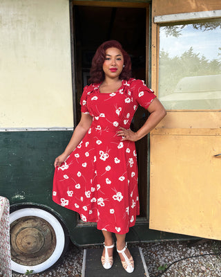 40s Homefront Tea Dress - Ruby Bloom