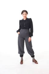 Vintage Ski Pants - Charcoal wool