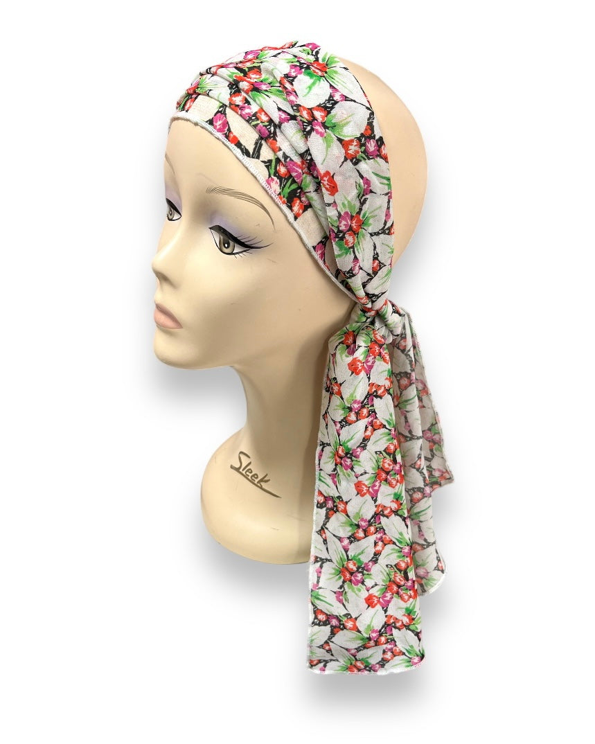 Beautyberry Print Head / Neck Scarf