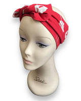 Ruby Bloom Print Head Scarf