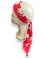 Ruby Bloom Print Head Scarf