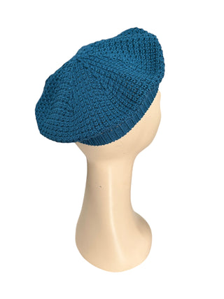 Knitted Beret - Petrol