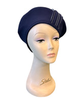 1940s Chevron Beret - Navy