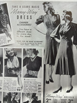 1940s Stanwyck Dress - Rust