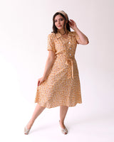 Pretty Retro 40s Shirt Dress - Summer Ditsy