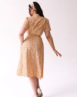 Pretty Retro 40s Shirt Dress - Summer Ditsy