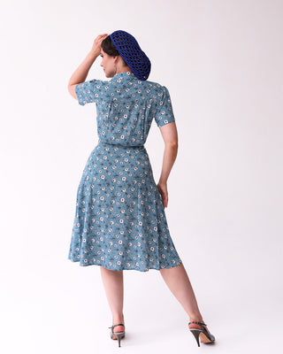 Pretty Retro 40s Shirt Dress - Daisy Dot
