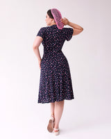 Pretty 40s Tea Dress in Pansy