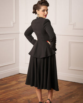 50s Premium Circle Skirt - Black