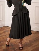 50s Premium Circle Skirt - Black