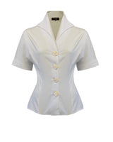 50s Norma Jean Blouse - Ivory