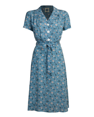 Pretty Retro 40s Shirt Dress - Daisy Dot