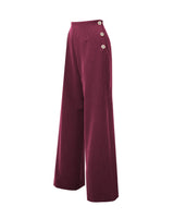 Pretty 1940s Wide Leg Trousers in Wine