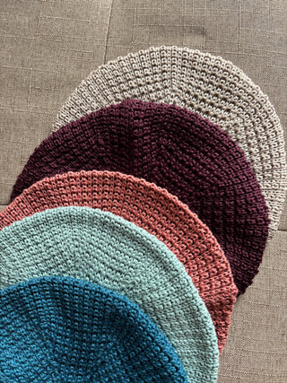 Knitted Beret - Petrol