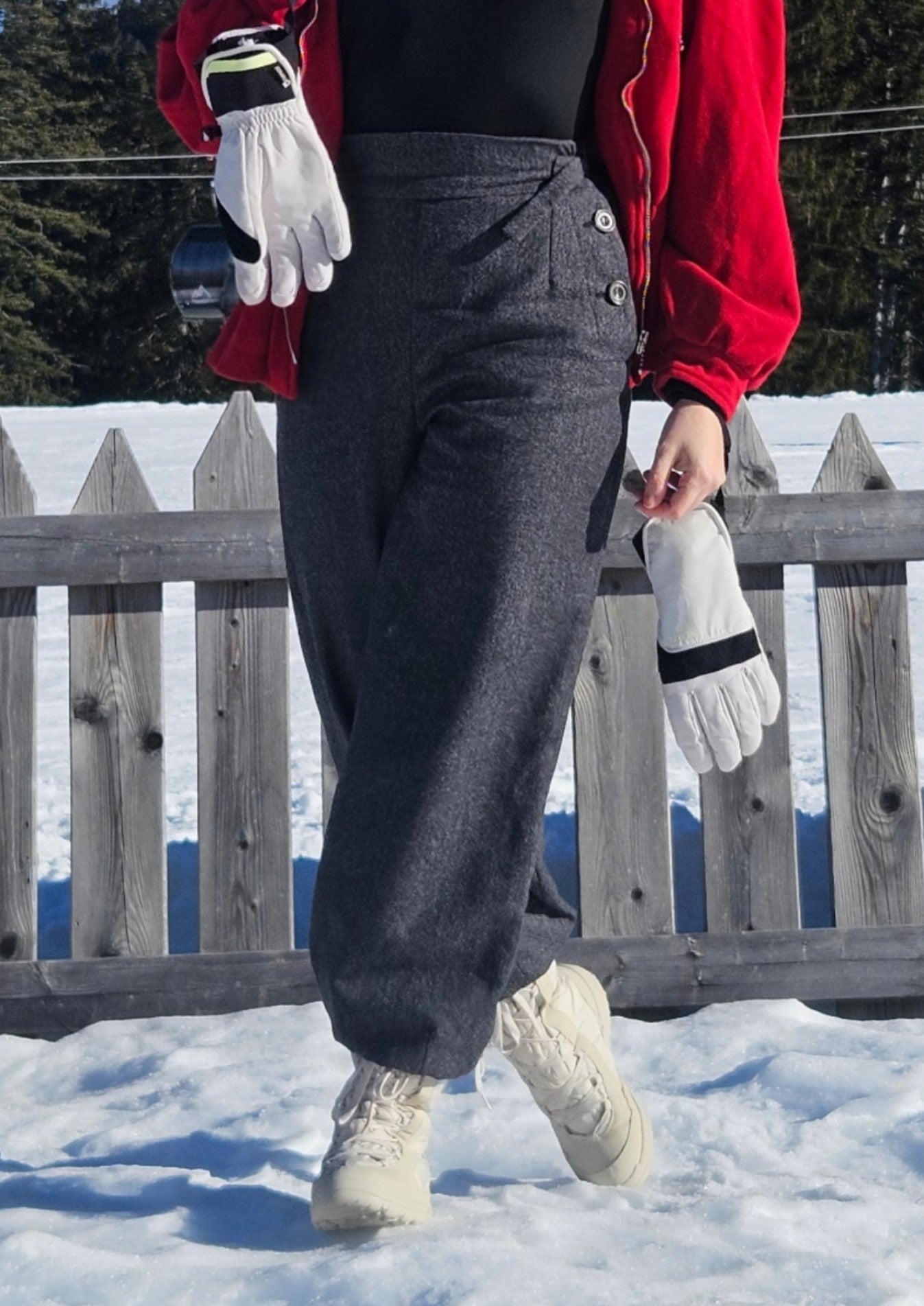 Wool sale snow pants